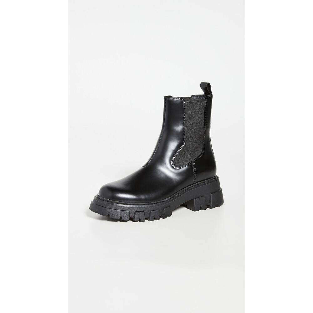 Ash Lloyd Leather Pull-On Combat Boots - 37 - Black - Picture 1 of 5